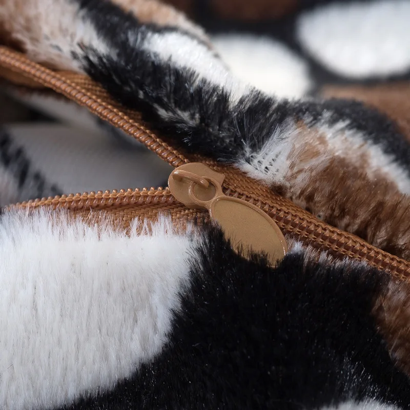 Плюшевые наволочки с леопардовым принтом декоративные наволочки|Наволочки| |