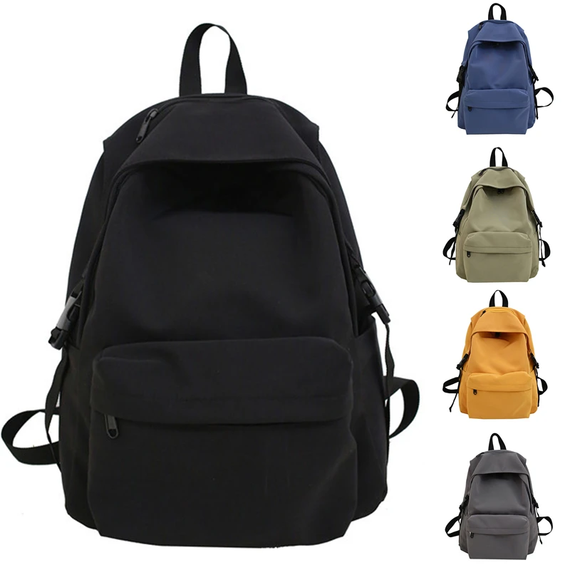

Quality Nylon Backpacks Women Fashion Solid Color Backpack For Female Travel Backpack Ladies Multipurpose Bag Mochilas Small