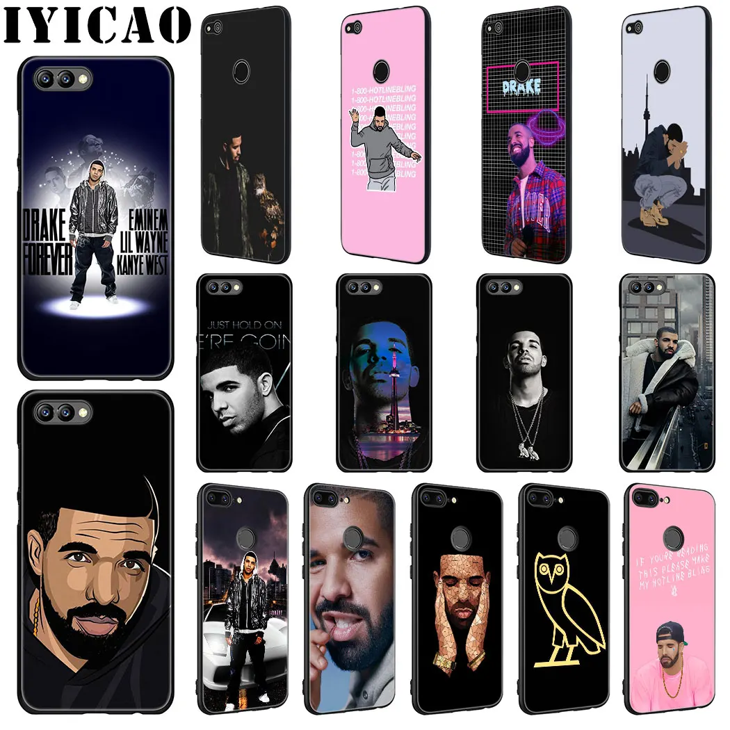 Мягкий силиконовый чехол IYICAO Rapper Drake для huawei Honor view 20 9X Pro 10 9 8 Lite 8X 8C 7X 7C Note - купить