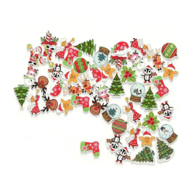 2020 новогоднее Рождественское дерево крючок для бесшовного крепления роспись с