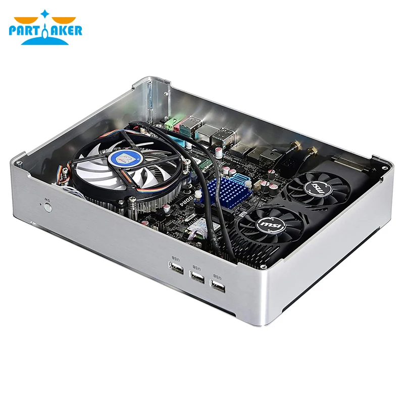 Partaker 8th 9th Gen Dedicated Mini PC Intel Core i7 9750H 8750H Gaming GTX1650 4G Dual DDR4 M.2 Desktop Industrial Computer | Компьютеры