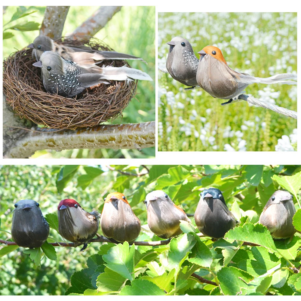 Пенопластовые птицы Статуэтка газона орнамент реквизит для фото двора сад