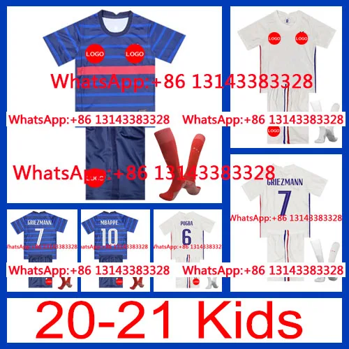 

20-21 Children 2020 Top Thai custom shirt France Best quality 2021 Top Best Free shipping sale +sock