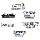 Значок на лацкан с эмалью аптечки, креативная индивидуальная математическая брошь с буквами на заказ, мультяшное ювелирное изделие для сумок, подарок для детей