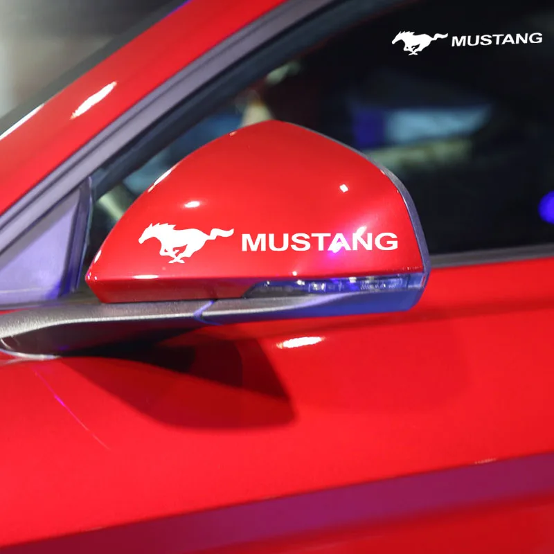 

Car Body Decal Stickers For Ford Mustang Car Rearview Mirror Racing Sticker Decal Exterior Interior Accessories