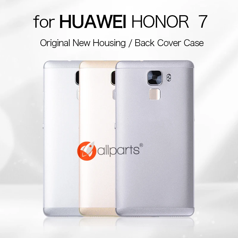 Оригинальная задняя панель корпуса для huawei Honor 7 задняя крышка батарейный отсек с объективом камеры кнопка включения громкости запасные части