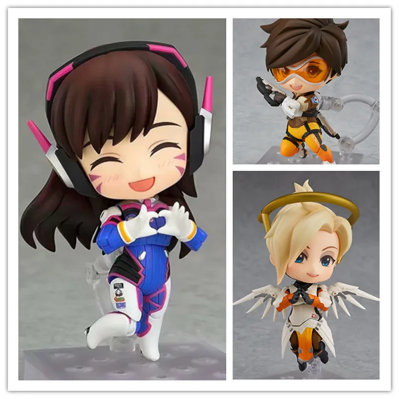 Экшн фигурка Overwatcher Grim Reaper D.Va Classic Skin Edition 847 #790 #730 # Tracer из ПВХ подвижная