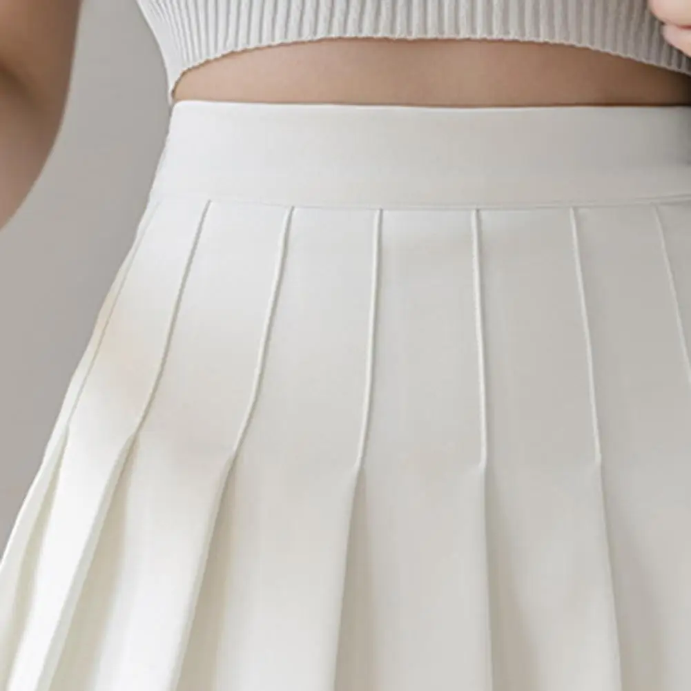 

Pleated Skirt A-line Slim Polyester Women Short Dress for Shopping