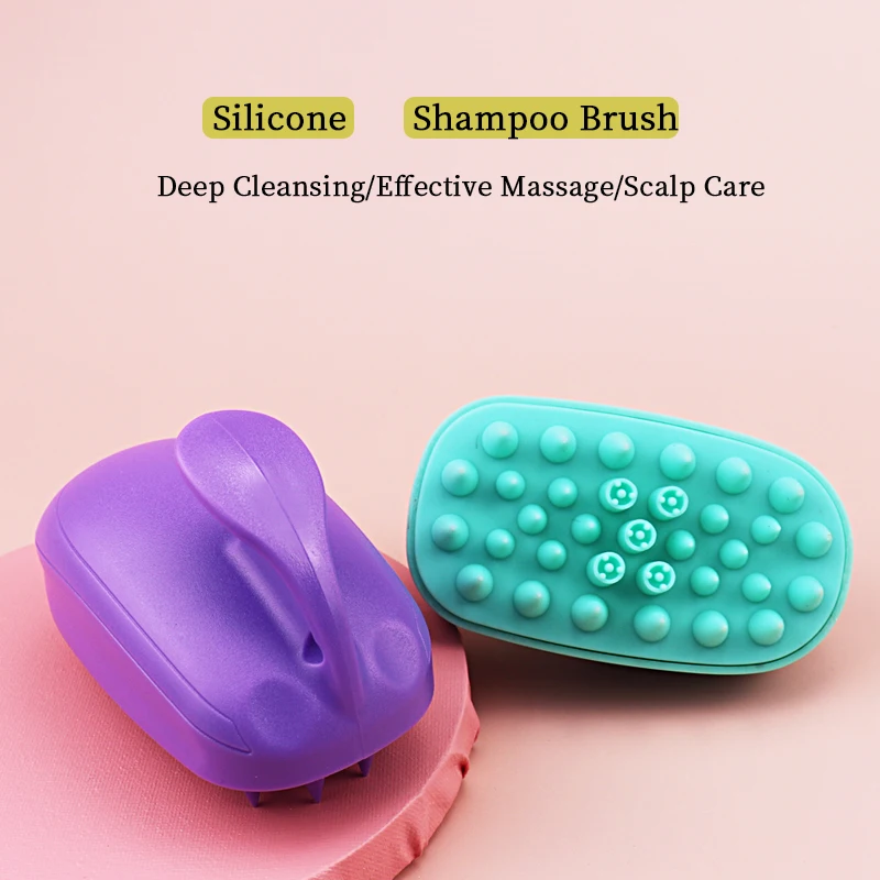 

Высококачественная силиконовая щетка для мыши, массажная Расческа для кожи головы, щетка для ухода за кожей головы, щетка для мытья ванны, д...