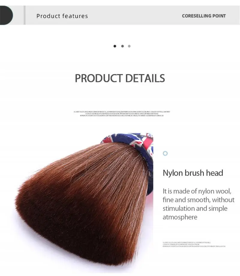 

Hairdressing Tools Hair Cutting Shredded Hair Sweeping Brush Shaving Brush Makeup Cosmetic Barbers Soft Fur Brush TSLM1