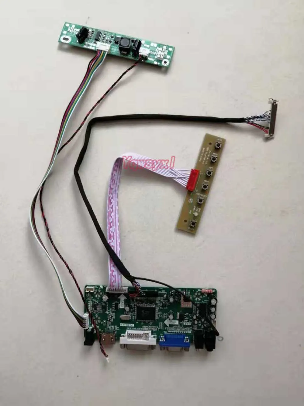 Комплект Yqwsyxl для LM230WF3-SLK1 LM230WF3 (SL)(K1) HDMI + DVI VGA LCD плата контроллера светодиодного