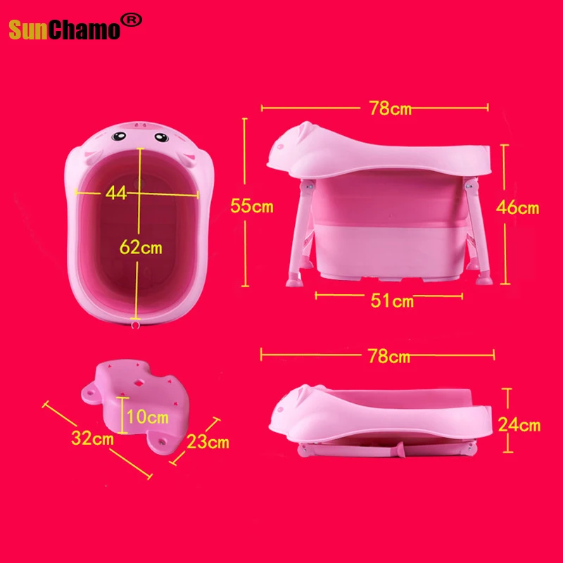 Модное детское ведро для ванны Большая складная детская ванна Ванна душа