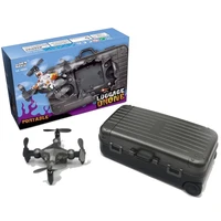 2 4g wifi dh 120 luggage drone mini folding quadcopter remote control altitude hold real time transmission fpv 4 axis rc drone