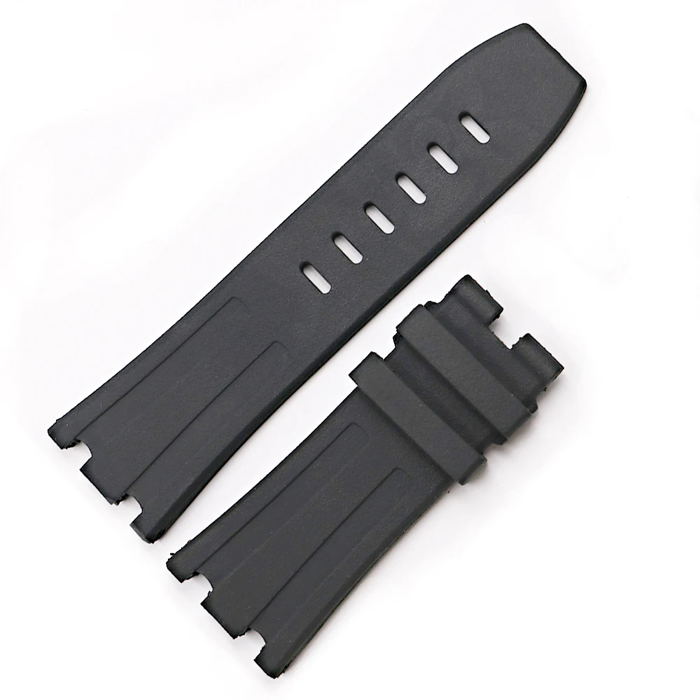 CARLYWET 28mm Wholesale Waterproof Silicone Rubber Replacement Wrist Watchband Strap Belt With Buckle For ROYAL OAK OFFSHORE