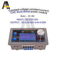 zk 4kx dc dc 0 5 30v buck boost converter cc cv 4a 5v 6v 12v 24v power module adjustable regulated laboratory power supply
