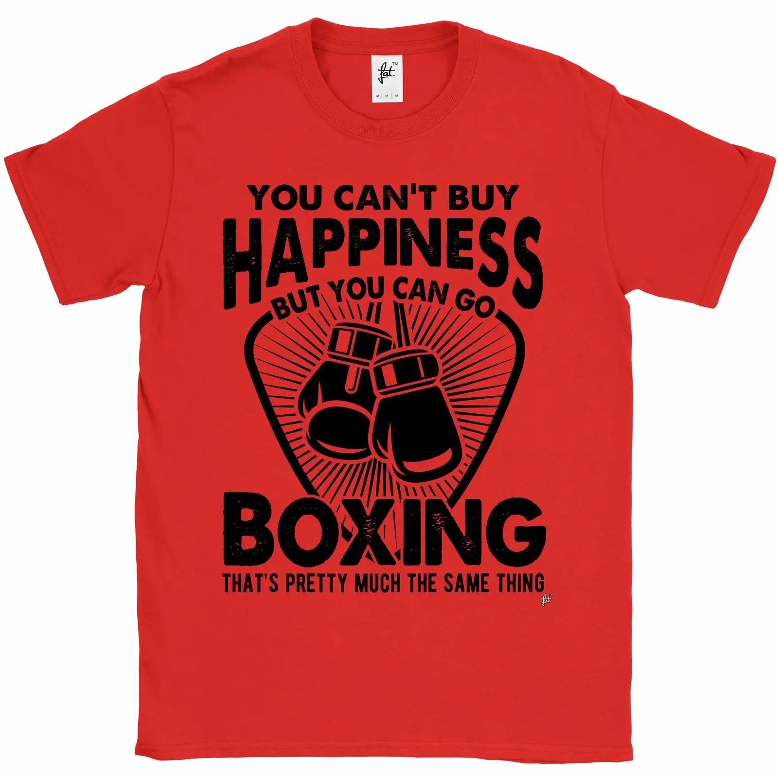 Вы не можете купить счастье но вы ходить боксерская Мужская футболка Удобная