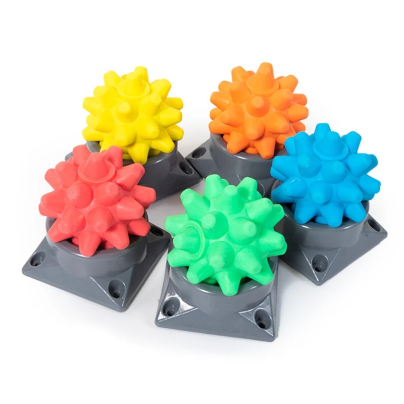 

Muscle Relaxation Hedgehog Massage Ball with Trigger Point Foot Massager Portable Acupoint Fascia Ball with Base