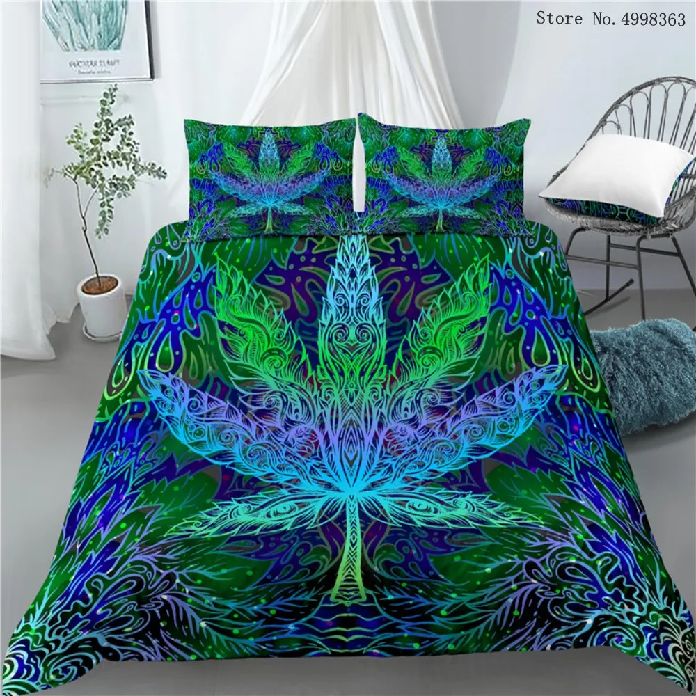 Набор пододеяльников с кленовыми листьями 2/3 шт Канада национальные комплекты