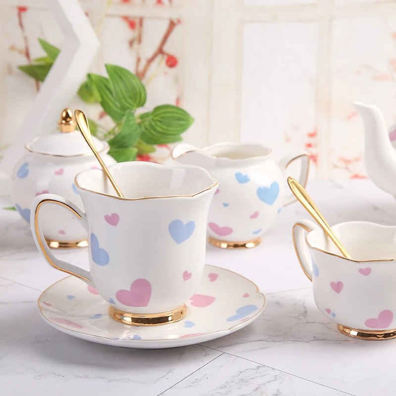 Чайная чашка в скандинавском стиле с милым сердцем креативная белая