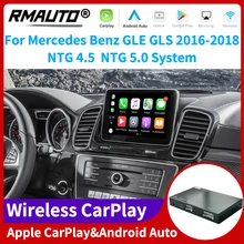 RMAUTO Wireless Apple CarPlay NTG5.0 System for Mercedes Benz GLE GLS 2016-2018 Android Auto Mirror Link AirPlay Car Accessories