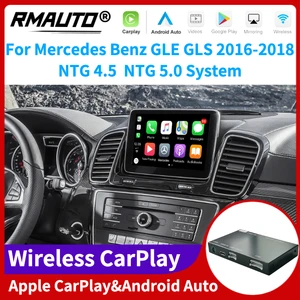 rmauto wireless apple carplay ntg5 0 system for mercedes benz gle gls 2016 2018 android auto mirror link airplay car accessories free global shipping