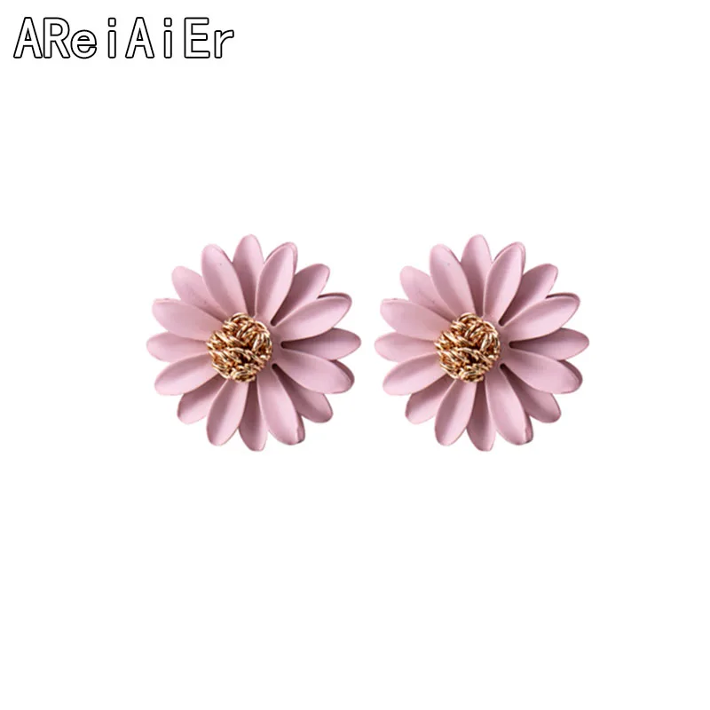 Серьги-Маргаритки Новые простые цветы Европа и США популярные бутиковые подарки