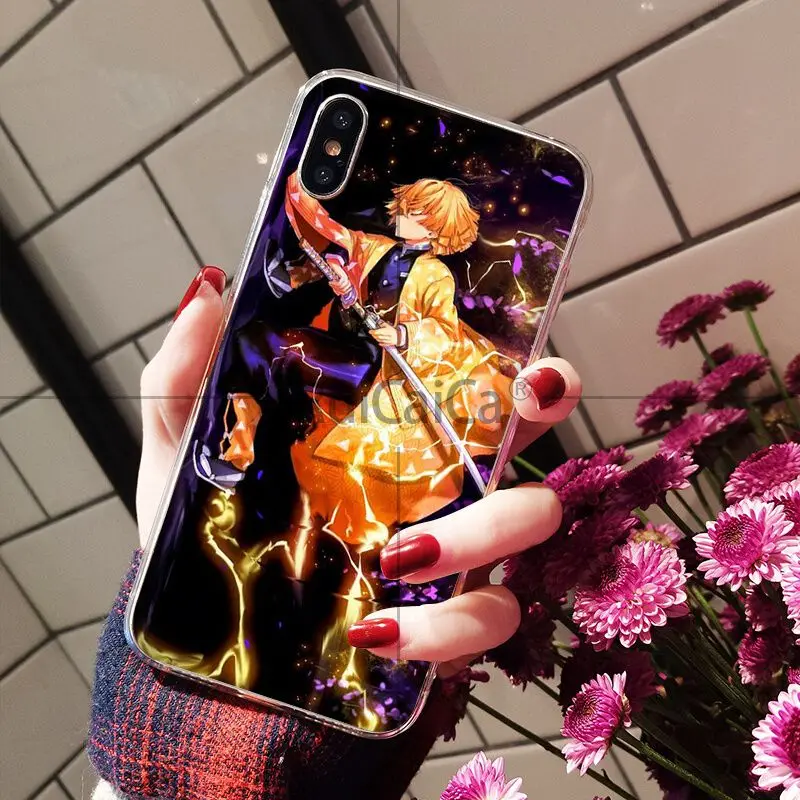 A7 Ruicaica demon slayer аниме ТПУ мягкий силиконовый прозрачный чехол для телефона Apple iPhone 8 7 6 6S Plus X XS MAX 5 5S SE XR чехол - Цвет: A7
