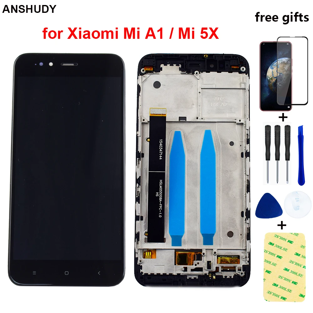 Для Xiaomi mi A1 5X ЖК экран дисплей сенсорный дигитайзер сенсор стекло сборка Замена