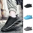 Мужские белые спортивные кроссовки, мужские спортивные кроссовки, мужская брендовая мужская обувь для бега 2021, мужские спортивные Нескользящие кроссовки для работы D4a