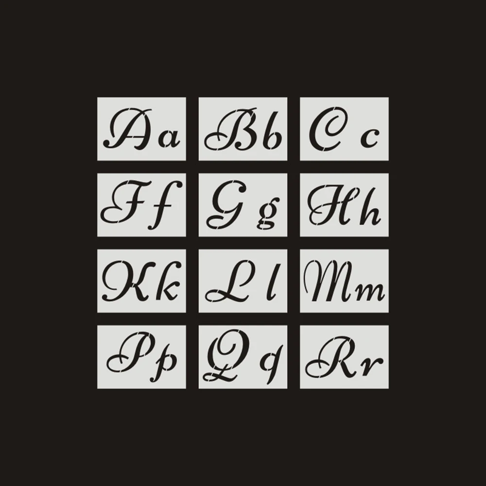 Трафареты букв шаблоны алфавита алфавитные трафареты многоразовые пластиковые