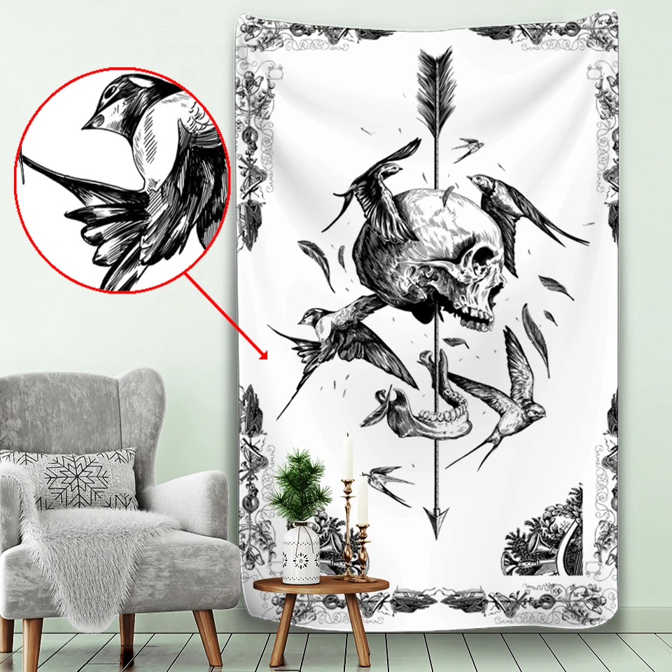 Таро ведьмахство психоделическая сцена украшение для дома МАНДАЛА ГОБЕЛЕН хиппи