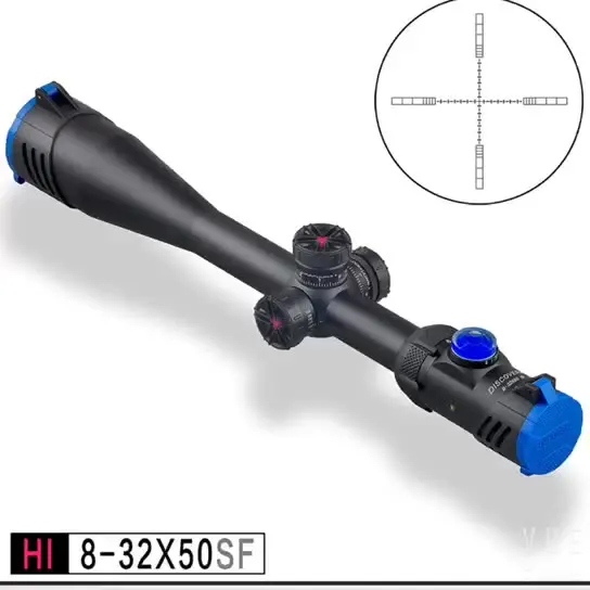 

Discovery Rifle Scope HI 8-32X50SF HK MIL Reticle Tactical Hunting Telescopes Optics Shooting Sights with Bubble Level Indicator