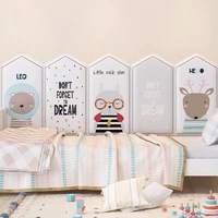 anti collision bed headboard 3d wall sticker kids room self adhesive wallpaper front panels babby tatami bedroom decor cabecero