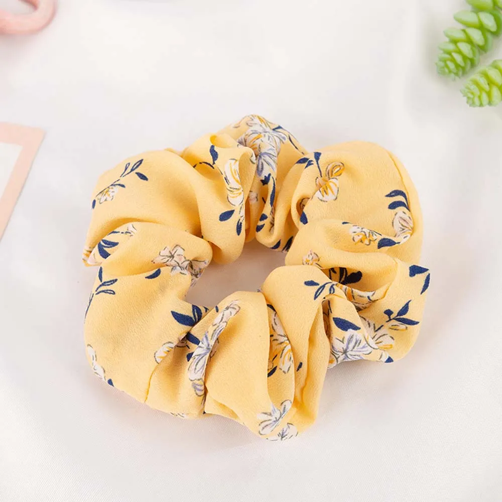Корейский модный стиль кольцо для волос цветочная ткань хвост кольца головной