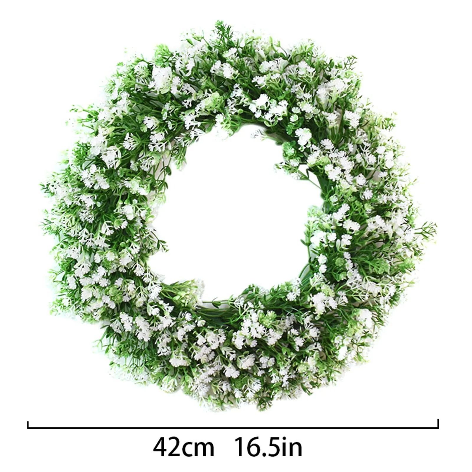 

Simulation Wreath Welcome Door Decoration Green Wreath Wooden Sign Pendant Pampas Grass Artificial Flowers Home Decor
