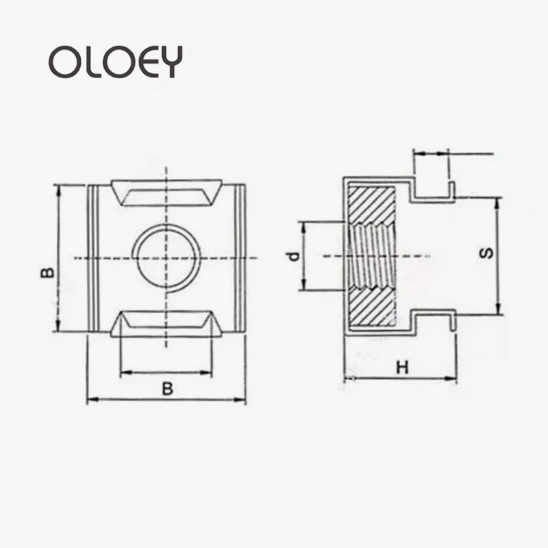 50/100 шт. металлические гайки с цинковым покрытием | Обустройство дома