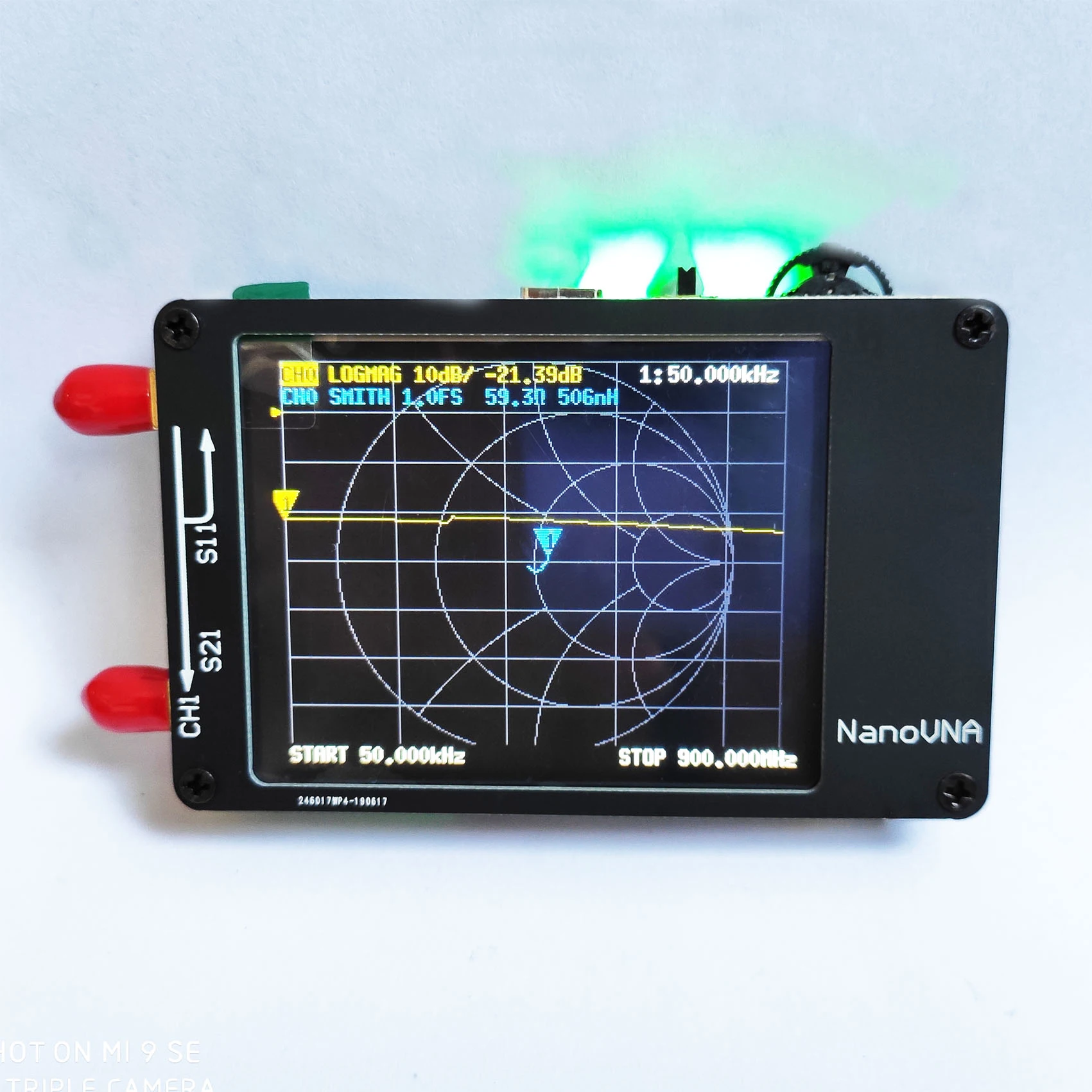 Вектор анализатор сети NanoVNA 50 кГц 900 МГц 2 8 дюймов ЖК дисплей UHF VHF