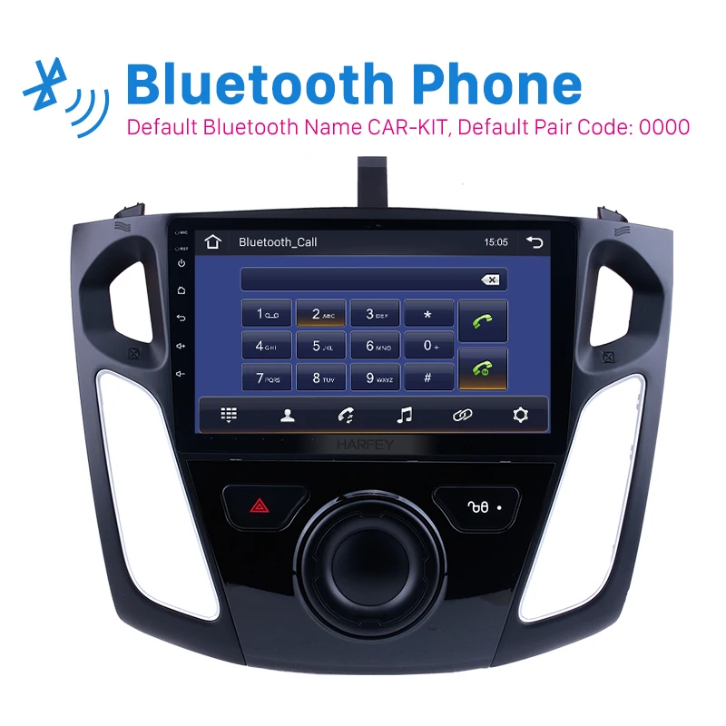 Harfey автомобильный Navi Android8.1 GPS 9 &quotHD стерео для Ford Focus 2011 2012 2015 поддержка OBD2 DVR SWC