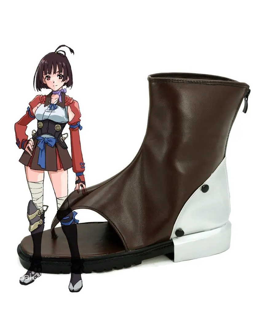 

Сапоги для косплея кабанери Железной Крепости Mumei, сделанные на заказ 2