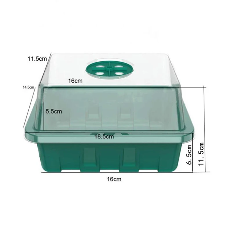 

10PACK Seed Starter Tray Set With Lid Garden Plant Seedling Propagator Tool Set