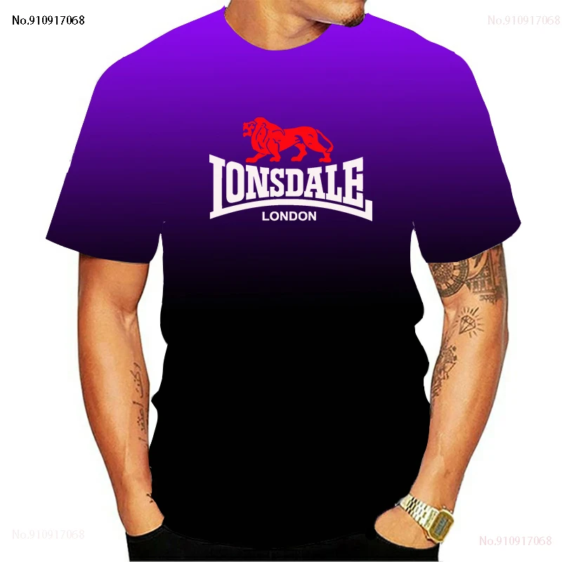 

2021 new T-shirt summer 100% cotton fun T-shirt short sleeve T-shirt men's fashion brand LONSDALE printed T-shirt for men and wo