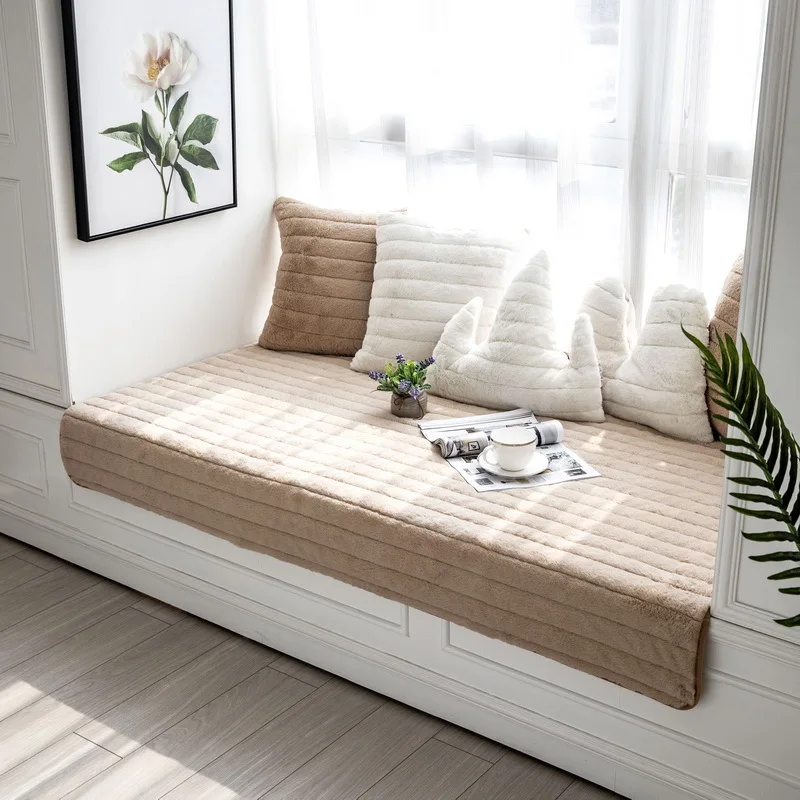 Белые современные ворсистые толстые плюшевые коврики из овчины подушка диван