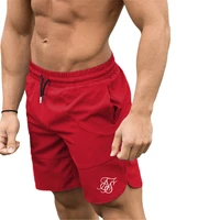 sik silk fitness bodybuilding shorts man summer gyms workout male breathable mesh quick dry sportswear jogger beach short pants