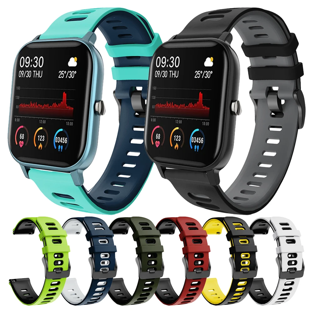 

EasyFit Sport Silicone Strap For COLMI P8/P8 Plus Pro Smart Watch Band Bracelet Replace Accessories For Amazfit GTS 2 Watchband