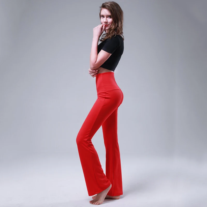 Брюки женские для латиноамериканских танцев штаны йоги брюки-боди с высокой