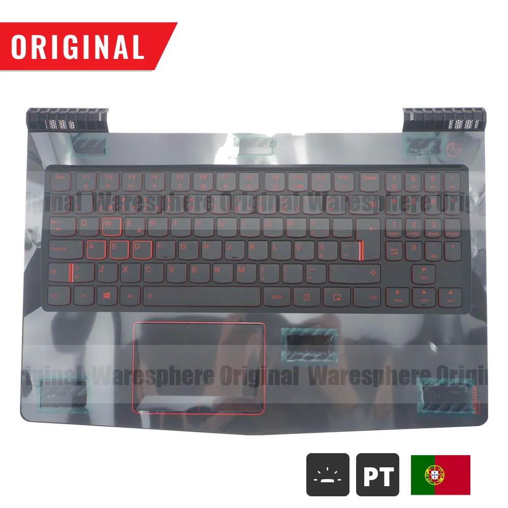 PT Backlit Keyboard Для lenovo Legion Y520 R720 Y520-15 R720-15 Y520-15IKB R720-15IKB ЖК-дисплей задняя панель подставка Нижняя база SP US RUKeyboard - Цвет: PT Backlit Keyboard