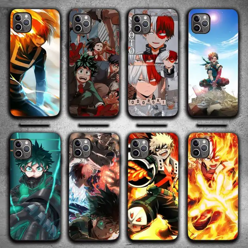 

my hero academia anime Phone Case for iPhone 13 11 12 Pro X XS XR Samsung A S 10 20 30 51 Plus pro Max mobile bags shell