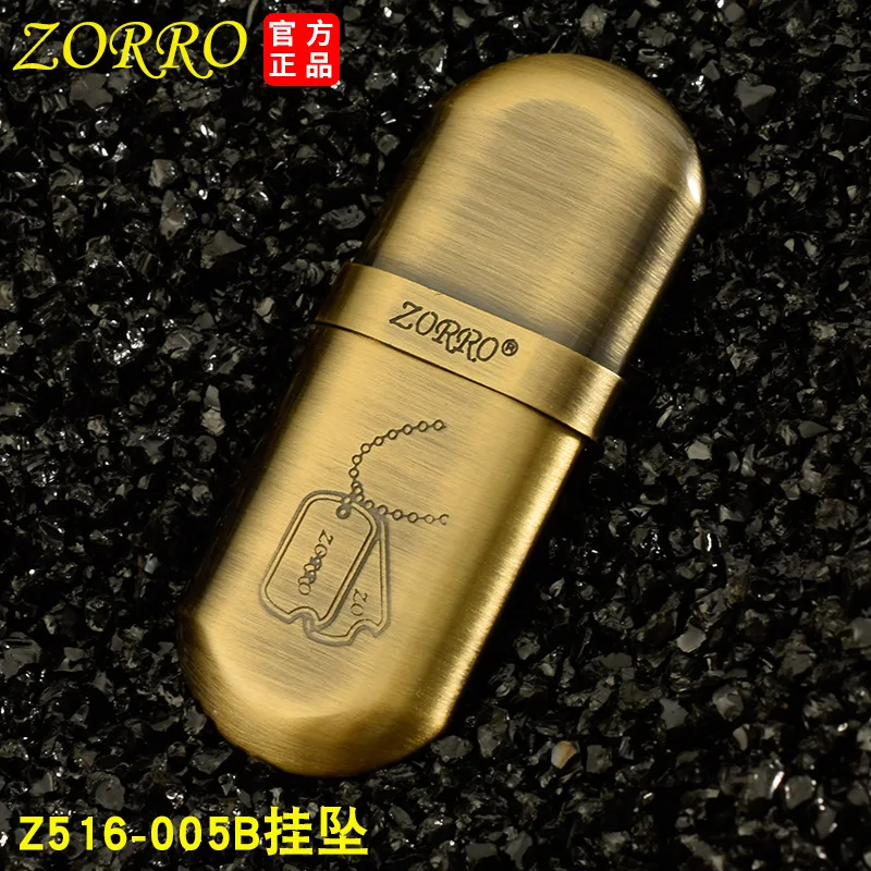 Zorro зажигалки тренчи керосиновый двигатель Чистая медь старый ветер восстановление древних способов ностальгическая Чистая медь керосиновая зажигалка - Цвет: Синий