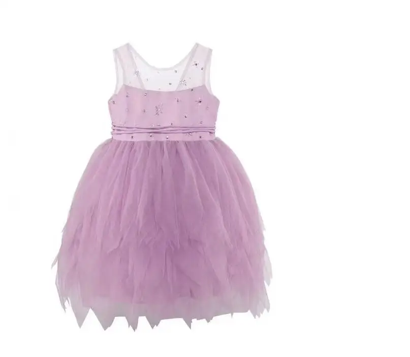 2020 New Children Baby Beading Mesh Cake Dress Girls Princess Fairy Party Flower Clothes 5 pcs/lot Wholesale | Детская одежда и