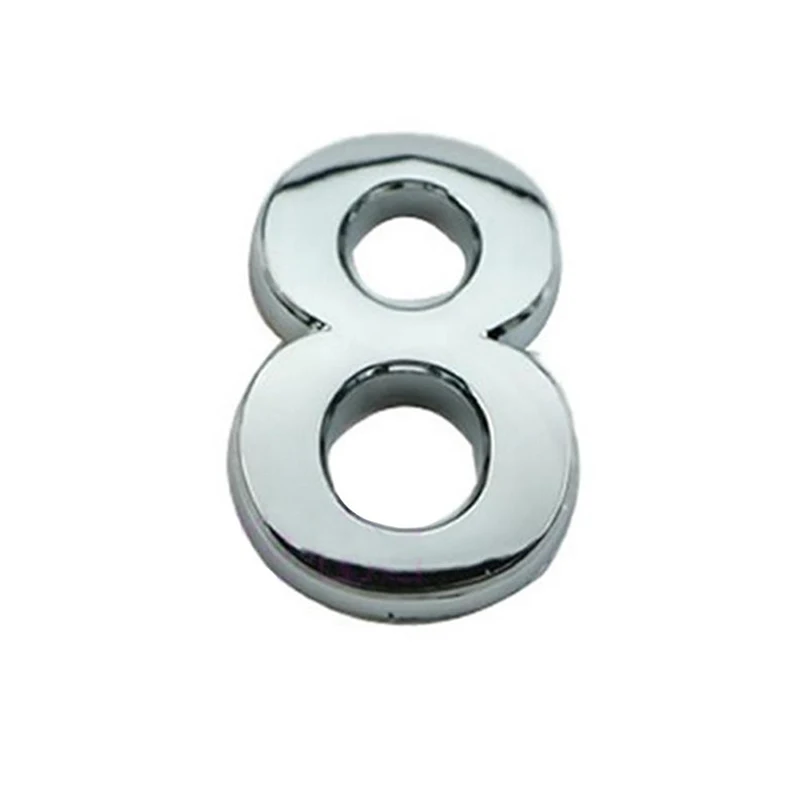 3D Digits 0-9 House Number Sign Self Adhesive Address Digit Sticker Plate Numeral Door Plaque for Home Hotel Decor | Строительство и